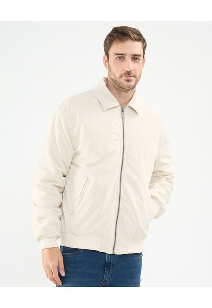 Chaqueta Para Hombre Acolchada Color Crema Marca Patprimo #44080306