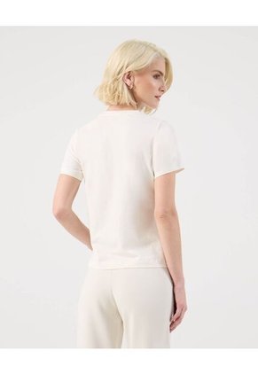 Camiseta Para Mujer Manga Corta Cuello Redondo Color Blanco Marca Patprimo #30093811