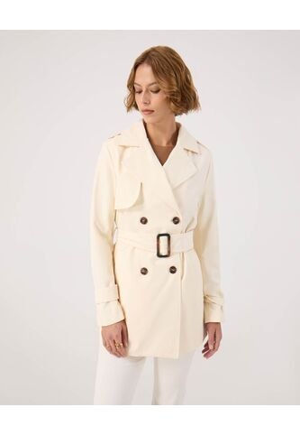 Chaqueta Para Mujer Trench Color Crema Marca Patprimo #30080571 Patprimo