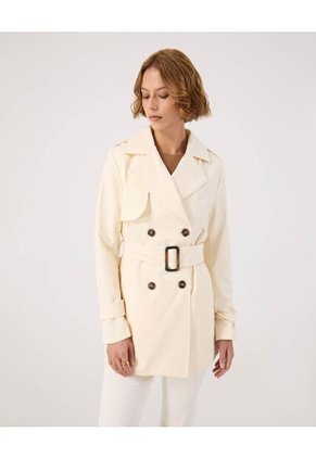 Chaqueta Para Mujer Trench Color Crema Marca Patprimo #30080571