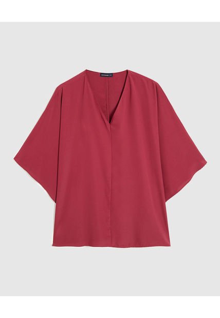 Blusa Para Mujer Manga Larga Color Vino Marca Patprimo #14121394