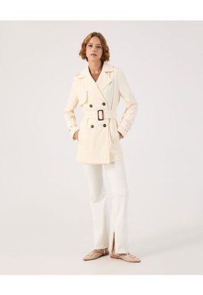 Chaqueta Para Mujer Trench Color Crema Marca Patprimo #30080571