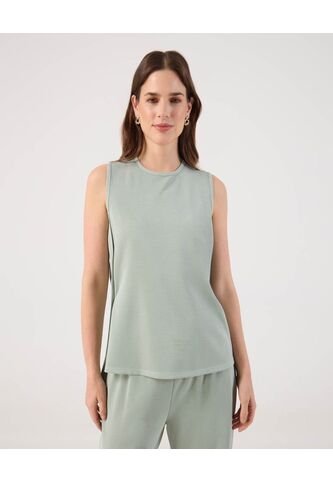 Camiseta Para Mujer Manga Sisa Cuello Redondo Color Verde Marca Patprimo #30093829 Patprimo