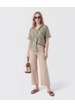 Camisa De Mujer Con Bolsillo Doble Frontal  Para Mujer Verde Patprimo de Patprimo