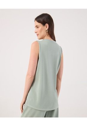 Camiseta Para Mujer Manga Sisa Cuello Redondo Color Verde Marca Patprimo #30093829