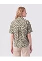 Camisa De Mujer Con Bolsillo Doble Frontal  Para Mujer Verde Patprimo de Patprimo