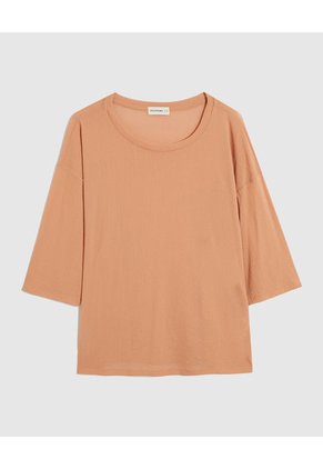 Camiseta Para Mujer Manga 3/4 Color Naranja Marca Patprimo #14091412