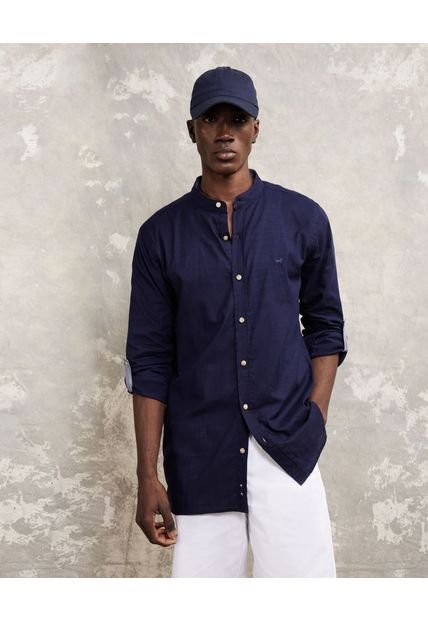 Camisa Para Hombre Manga Larga Sin Bolsillo Color Azul  Marca Patprimo #44012907