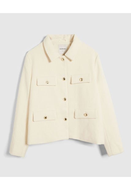 Chaqueta Para Mujer Desestructurada Color Crema Marca Patprimo #14080143