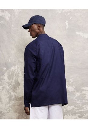 Camisa Para Hombre Manga Larga Sin Bolsillo Color Azul  Marca Patprimo #44012907