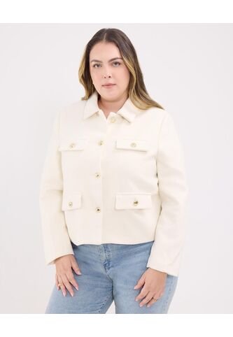 Chaqueta Para Mujer Desestructurada Color Crema Marca Patprimo #14080143 Patprimo
