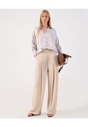 Camisa  Para Mujer Manga Larga Color Gris Marca Patprimo #30010730