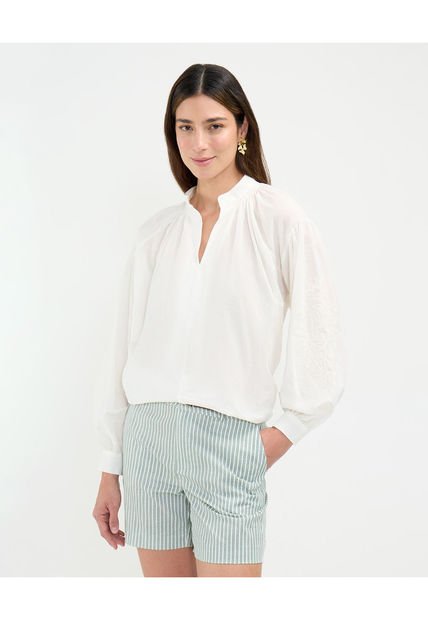 Blusa Para Mujer Manga Larga Color Blanco Marca Patprimo #30123438