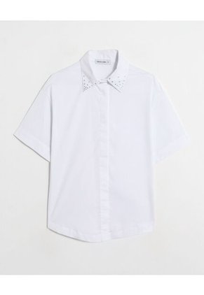 Camisa Para Mujer Manga Corta Color Blanco Marca Patprimo #30010766