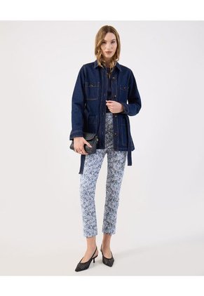 Pantalón Para Mujer Capri Color Azul Marca Patprimo #30072103