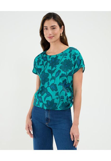 Blusa Para Mujer Manga Corta Color Verde Marca Patprimo #30123488