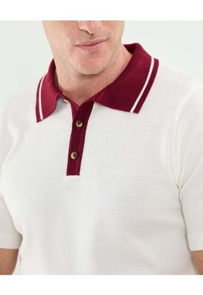 Polo Para Hombre Cuello Tejido Sin Bolsillo Color Blanco Marca Patprimo #44112770