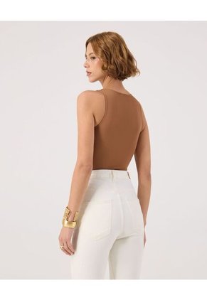 Body Para Mujer Manga Sisa Color Café Marca Patprimo #30200010