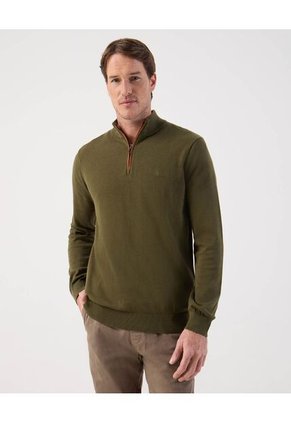 Saco  Para Hombre Cuello Alto O Cuello Tortuga Color Verde Marca Patprimo #44330243
