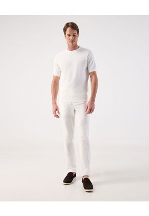 Camiseta  Para Hombre Manga Corta Cuello Redondo Color Blanco Marca Patprimo #44090959