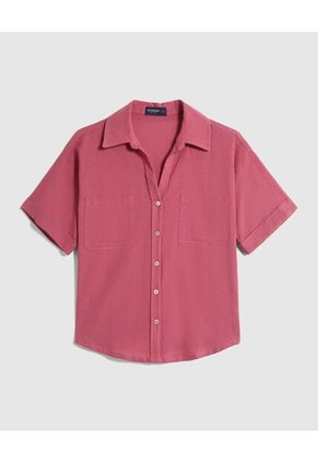 Camisa Para Mujer Manga Corta Color Rosa Marca Patprimo #30010695