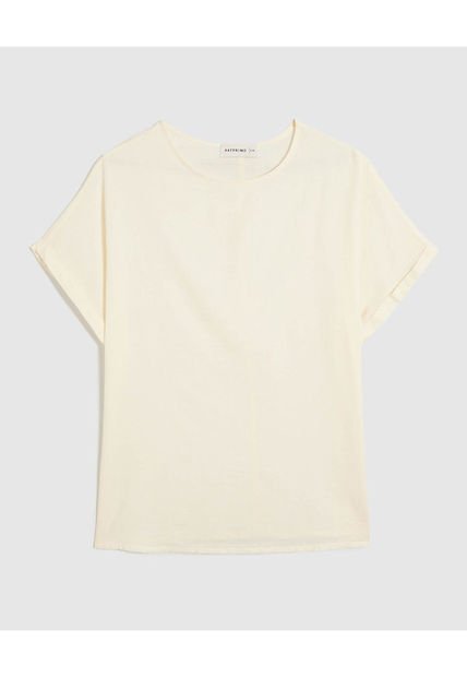 Blusa Para Mujer Manga Corta Color Crema Marca Patprimo #14121381