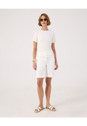 Bermuda Para Mujer Regular Largo Color Blanco Marca Patprimo #30100401