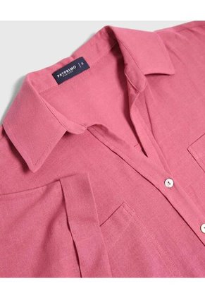 Camisa Para Mujer Manga Corta Color Rosa Marca Patprimo #30010695