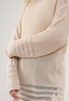 Saco Para Mujer Cuello Redondo Color Beige Marca Patprimo #14330219