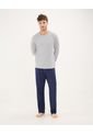 Pijama Para Hombre M/L P/L Color Gris  Marca Patprimo #44040213 de Patprimo