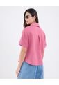 Camisa Para Mujer Manga Corta Color Rosa Marca Patprimo #30010695 de Patprimo