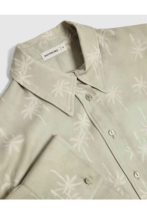 Camisa Para Mujer Manga Larga Color Verde Marca Patprimo #30010723