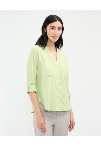 Blusa Para Mujer Manga Larga Color Verde Marca Patprimo #30123452 Patprimo