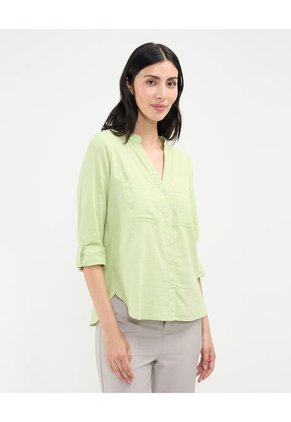 Blusa Para Mujer Manga Larga Color Verde Marca Patprimo #30123452