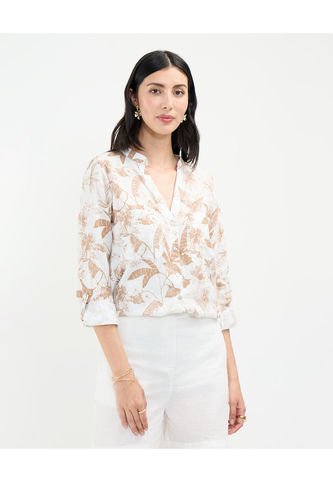 Blusa Para Mujer Manga Larga Color Café Marca Patprimo #30123453 Patprimo