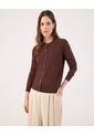 Saco Para Mujer Cardigan Color Café Marca Patprimo #30330657 de Patprimo