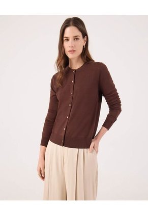 Saco Para Mujer Cardigan Color Café Marca Patprimo #30330657