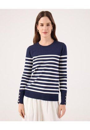 Saco Para Mujer Cuello Redondo Color Azul Marca Patprimo #30330649