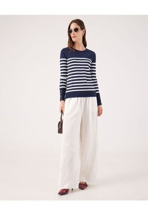 Saco Para Mujer Cuello Redondo Color Azul Marca Patprimo #30330649