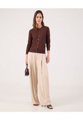 Saco Para Mujer Cardigan Color Café Marca Patprimo #30330657