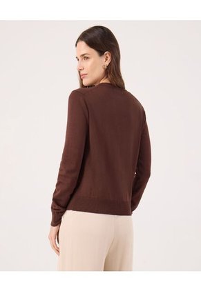 Saco Para Mujer Cardigan Color Café Marca Patprimo #30330657