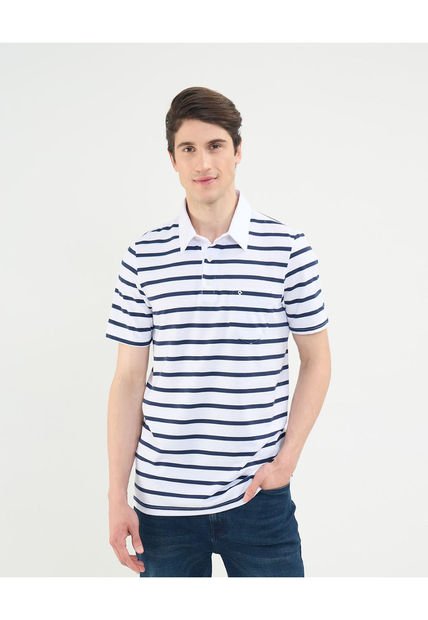 Polo Para Hombre Cuello Maquina Con Bolsillo Color Blanco Marca Patprimo #44112697
