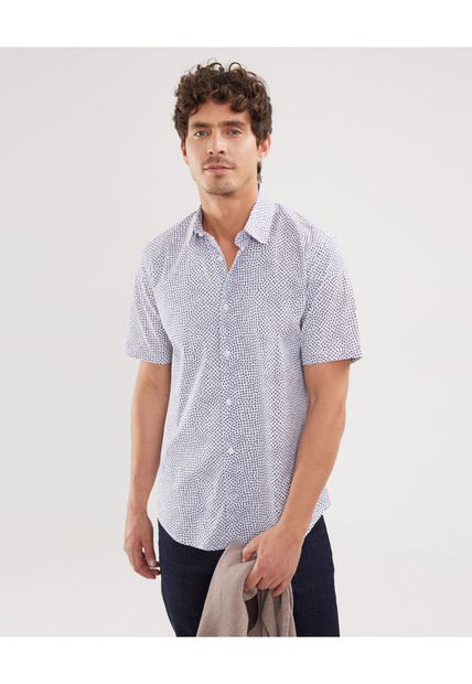 Camisa Para Hombre Manga Corta Sin Bolsillo Color Gris  Marca Patprimo #44012994