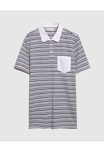 Polo Para Hombre Cuello Maquina Con Bolsillo Color Blanco Marca Patprimo #44112644