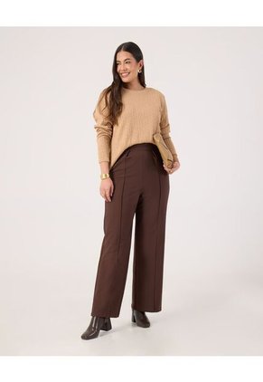 Saco Para Mujer Cuello Redondo Color Café Marca Patprimo #14330231