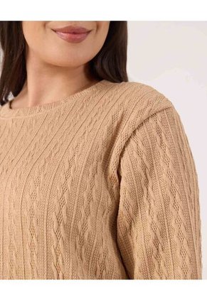 Saco Para Mujer Cuello Redondo Color Café Marca Patprimo #14330231