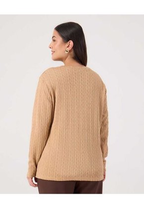 Saco Para Mujer Cuello Redondo Color Café Marca Patprimo #14330231