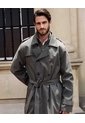 Chaqueta Trench Coat Unicolor  Para Hombre Verde Patprimo de Patprimo