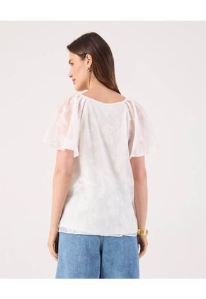 Blusa Para Mujer Manga Corta Color Blanco Marca Patprimo #30123611