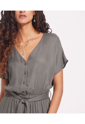 Enterizo Mujer Patprimo M/C Verde Viscosa